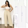 Molde Calça pantalona cós elástico